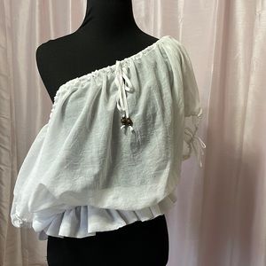 Guess white blouse